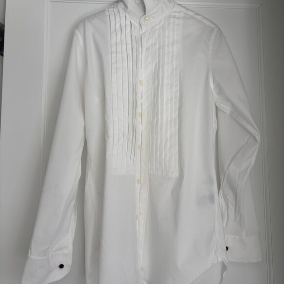 J Crew Mens Tuxedo Shirt - Picture 2 of 8